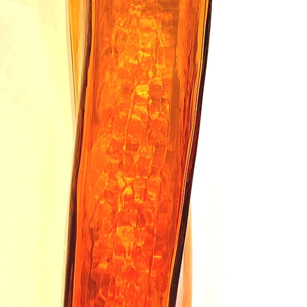 RARE VTG BLENKO Tangerine Twist Glass Decanter & Stopper MCM Artist Wayne Husted - Picture 10 of 13